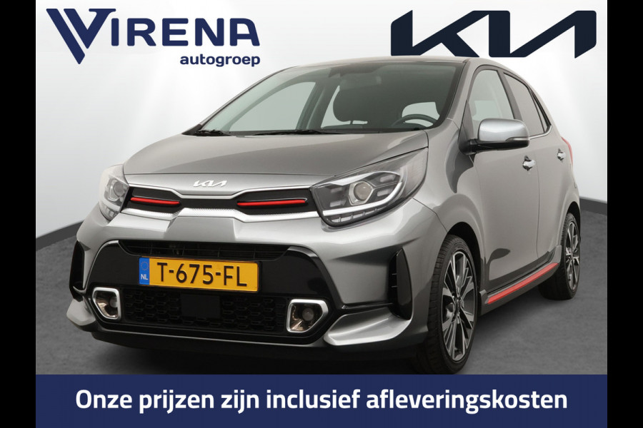 Kia Picanto 1.0 T-GDi GT-Line 5p 100PK! - Navigatie - Climate Control - Schuif/Kanteldak - Stoel/Stuur Verwarming - Leder - Fabrieksgarantie Tot 2030