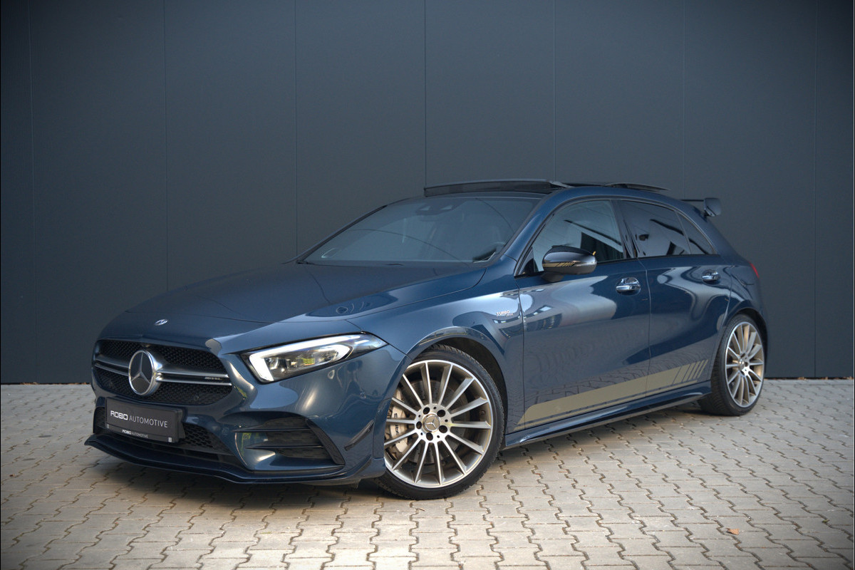 Mercedes-Benz A-Klasse AMG 35 4MATIC Edition 1 | Panoramadak | Burmester | AMG Performance Recaro stoelen | Stoelverwarming | Keyless | Aero pack | Adaptive Cruise Control | Ambiance verlichting | 360 Camera | Mercedes-Benz A-Klasse AMG 35 4MATIC Edition 1 | Panoramadak | Burmester | AMG Performance Recaro stoelen | Stoelverwarming | Keyless | Aero pack | Adaptive Cruise Control | Ambiance verlichting | 360 Camera |