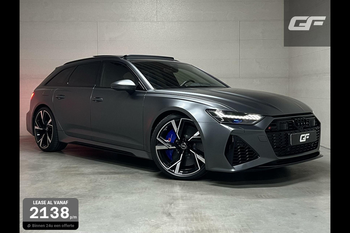Audi RS6 Avant 4.0 TFSI Quattro Matgrijs Dynamic+ B&O 600PK Audi RS6 Avant 4.0 TFSI Quattro Matgrijs Dynamic+ B&O 600PK