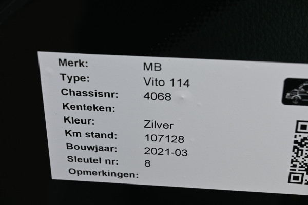 Mercedes-Benz Vito 114 CDI L2 Bott inrichting, Navigatie met camera