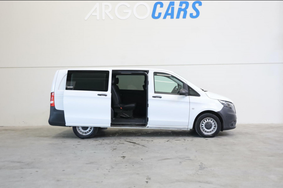 Mercedes-Benz Vito 111 CDI LANG DUBBEL CAB 6 ZITS CLIMA PDC NAVI LEDER TRKHAAK LEASE & INRUIL MOGELIJK TOP BUS