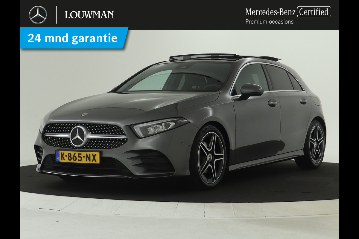 Mercedes-Benz A-Klasse 180 Business Solution AMG | Panoramadak | 5 spaaks lichtmetalen velgen | MBUX wide screen | Navigatie | Parking support | Inclusief 24 maanden MB Certified garantie voor Europa. Mercedes-Benz A-Klasse 180 Business Solution AMG | Panoramadak | 5 spaaks lichtmetalen velgen | MBUX wide screen | Navigatie | Parking support | Inclusief 24 maanden MB Certified garantie voor Europa.