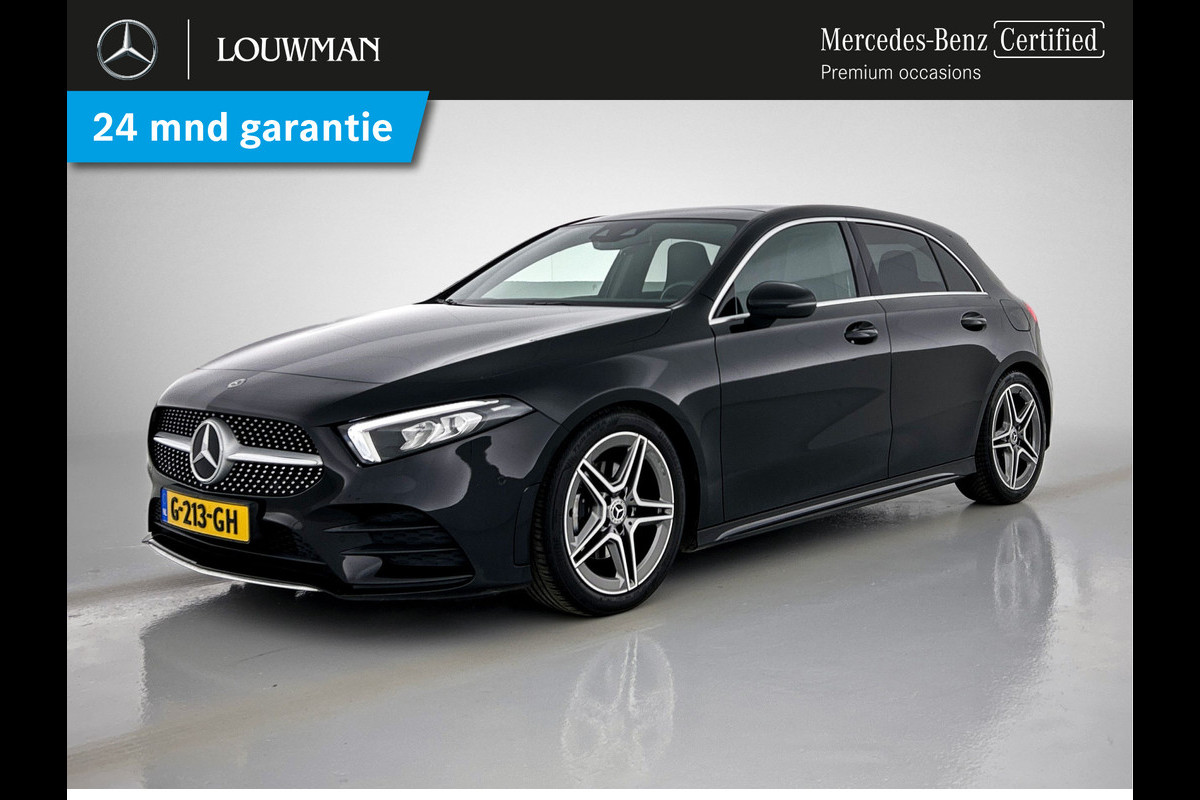 Mercedes-Benz A-Klasse 160 Business Solution AMG | 5 spaaks lichtmetalen velgen | Navigatie | Parking support | Inclusief 24 maanden Mercedes-Benz Certified garantie voor Europa. / Auto Show Tilburg