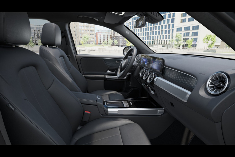 Mercedes-Benz EQB 250+ Business Solution Luxury 7p. 71 kWh | Parkeerpakket met achteruitrijcamera | EASY PACK achterklep | Dodehoekassistent | GUARD 360° Voertuigbescherming Plus | Extra USB-poorten | Verwarmde stoelen vooraan |