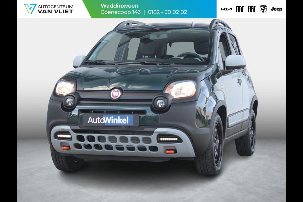 Fiat Panda Hybrid Garmin Cross | Clima | Priv. glass | Dakrails | 5-Persoons | Apple Carplay | Verde Foresta | Pack Garmin Fiat Panda Hybrid Garmin Cross | Clima | Priv. glass | Dakrails | 5-Persoons | Apple Carplay | Verde Foresta | Pack Garmin