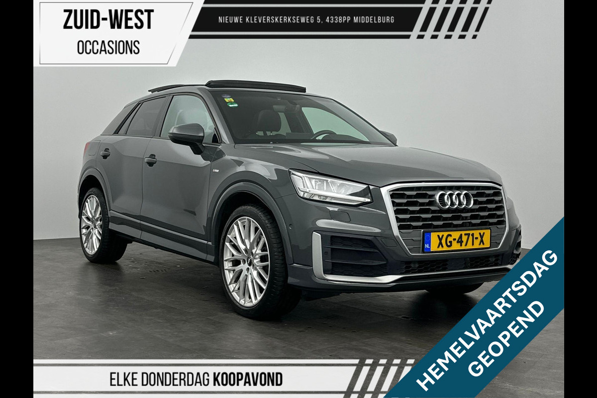 Audi Q2 1.4 TFSI CoD Launch Edition S-line Automaat Leder Panorama dak Stoelverwarming Led PDC Audi Q2 1.4 TFSI CoD Launch Edition S-line Automaat Leder Panorama dak Stoelverwarming Led PDC