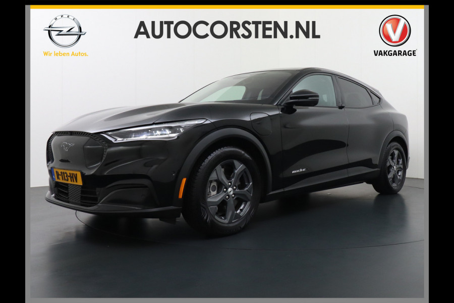 Ford Mustang Mach-E Extended RWD 98 kWh Leer Pano-Dak Auto-Pilot-Adaptive Cruise+Lane Centring Assist en Stop&Go Apple-Android Carplay 360-gr Elektr.verst.Stoelen+geheugen+Verwarmd Bang & OlufsenDual-ECC Fully Active Park Assist Elektr.Achterklep BLISS Driver Alert One-pedal-drive Lane Change Warning en Lane Centering Assist FordKeyless Entry Grootste-Accu+Bereik  59.000 nieuw