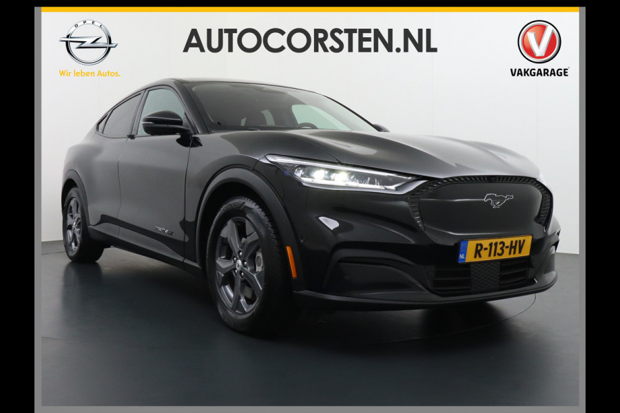Ford Mustang Mach-E Extended RWD 98 kWh Leer Pano-Dak Auto-Pilot-Adaptive Cruise+Lane Centring Assist en Stop&Go Apple-Android Carplay 360-gr Elektr.verst.Stoelen+geheugen+Verwarmd Bang & OlufsenDual-ECC Fully Active Park Assist Elektr.Achterklep BLISS Driver Alert One-pedal-drive Lane Change Warning en Lane Centering Assist FordKeyless Entry Grootste-Accu+Bereik  59.000 nieuw
