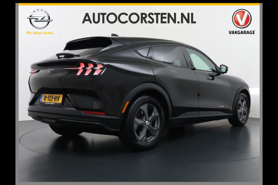 Ford Mustang Mach-E Extended RWD 98 kWh Leer Pano-Dak Auto-Pilot-Adaptive Cruise+Lane Centring Assist en Stop&Go Apple-Android Carplay 360-gr Elektr.verst.Stoelen+geheugen+Verwarmd Bang & OlufsenDual-ECC Fully Active Park Assist Elektr.Achterklep BLISS Driver Alert One-pedal-drive Lane Change Warning en Lane Centering Assist FordKeyless Entry Grootste-Accu+Bereik  59.000 nieuw