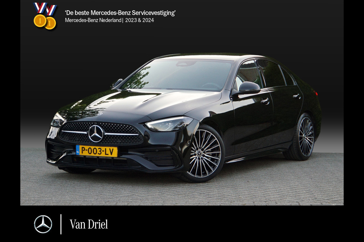 Mercedes-Benz C-Klasse C 180 AMG Line Night | Dodehoek Camera Stoelverwarming Mercedes-Benz C-Klasse C 180 AMG Line Night | Dodehoek Camera Stoelverwarming