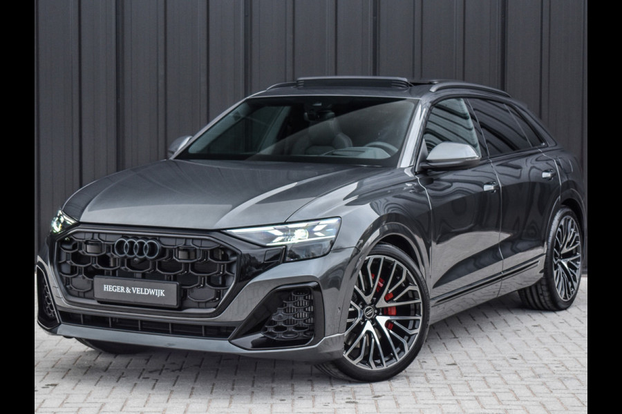 Audi Q8 55TFSI e QUATTRO PRO LINE S COMPETITION | S-SEATS | PANORAMADAK | 4 WIEL BESTURING | B&O SOUND | HEAD-UP | LUCHTVERING | DAB+ |