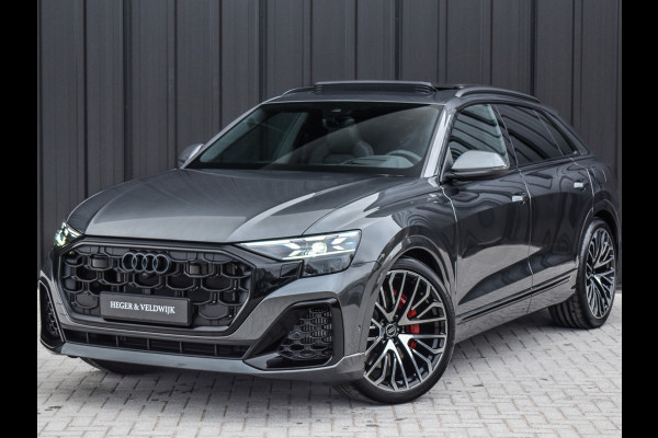 Audi Q8 55TFSI e QUATTRO PRO LINE S COMPETITION | S-SEATS | PANORAMADAK | 4 WIEL BESTURING | B&O SOUND | HEAD-UP | LUCHTVERING | DAB+ |