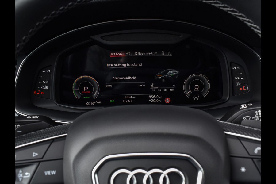 Audi Q8 55TFSI e QUATTRO PRO LINE S COMPETITION | S-SEATS | PANORAMADAK | 4 WIEL BESTURING | B&O SOUND | HEAD-UP | LUCHTVERING | DAB+ |