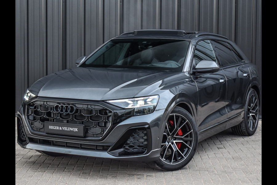 Audi Q8 55TFSI e QUATTRO PRO LINE S COMPETITION | S-SEATS | PANORAMADAK | 4 WIEL BESTURING | B&O SOUND | HEAD-UP | LUCHTVERING | DAB+ |
