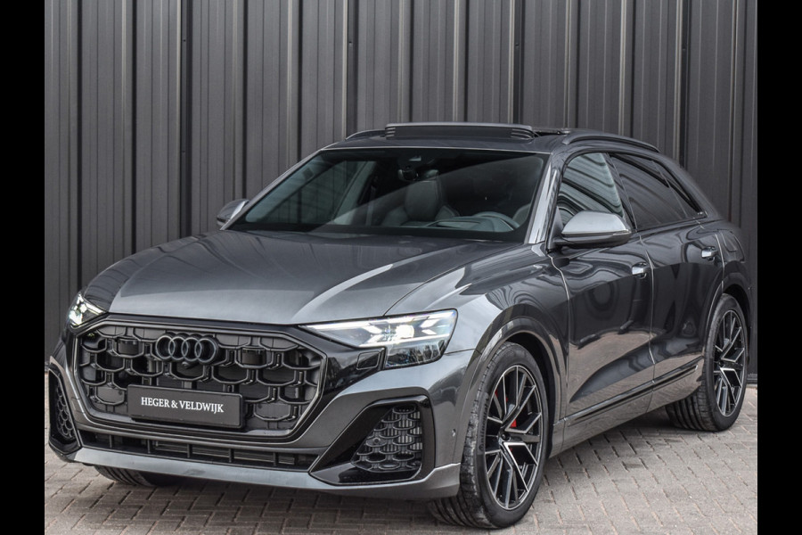 Audi Q8 55TFSI e QUATTRO PRO LINE S COMPETITION | S-SEATS | PANORAMADAK | 4 WIEL BESTURING | B&O SOUND | HEAD-UP | LUCHTVERING | DAB+ |