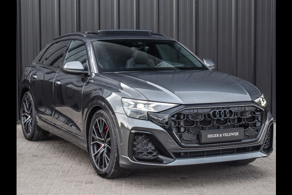 Audi Q8 55TFSI e QUATTRO PRO LINE S COMPETITION | S-SEATS | PANORAMADAK | 4 WIEL BESTURING | B&O SOUND | HEAD-UP | LUCHTVERING | DAB+ |