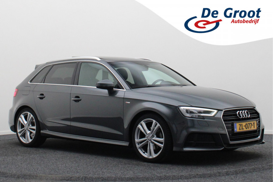 Audi A3 Sportback 35 TFSI CoD Advance Sport Automaat S Line, Panoramadak, Leer, Apple Carplay, Camera, LED