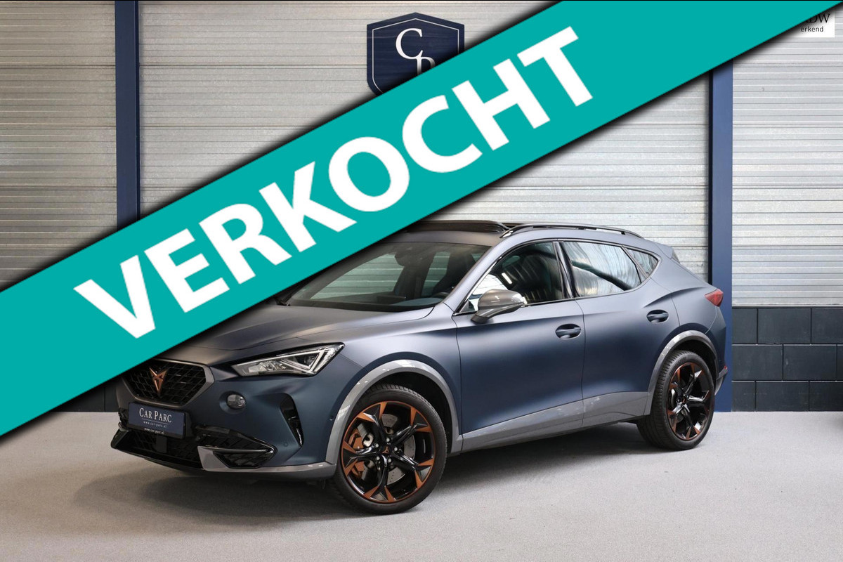 CUPRA Formentor 2.0 TSI 4DRIVE 310+PK MATT/LED/VIRTUAL/SFEER/BEATS/PANO/LEER+S.VERWARMING/19" LMV/CAM/ACC/ECC/12 MDN GARANTIE! CUPRA Formentor 2.0 TSI 4DRIVE 310+PK MATT/LED/VIRTUAL/SFEER/BEATS/PANO/LEER+S.VERWARMING/19" LMV/CAM/ACC/ECC/12 MDN GARANTIE!