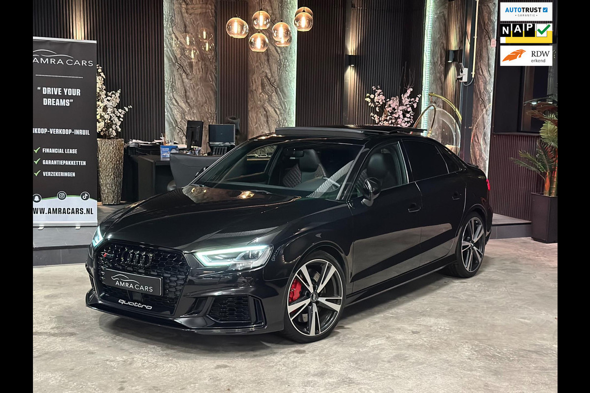 Audi A3 Limousine 2.5 TFSI RS 3 quattro|PANO|BOMVOL|ABT|DEALER OND. Audi A3 Limousine 2.5 TFSI RS 3 quattro|PANO|BOMVOL|ABT|DEALER OND.