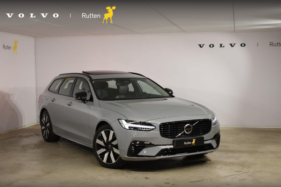 Volvo V90 T6 350PK Automaat Plug-in hybrid AWD Ultra Dark / Panoramadak / 360 camera / Head-up display / Trekhaak