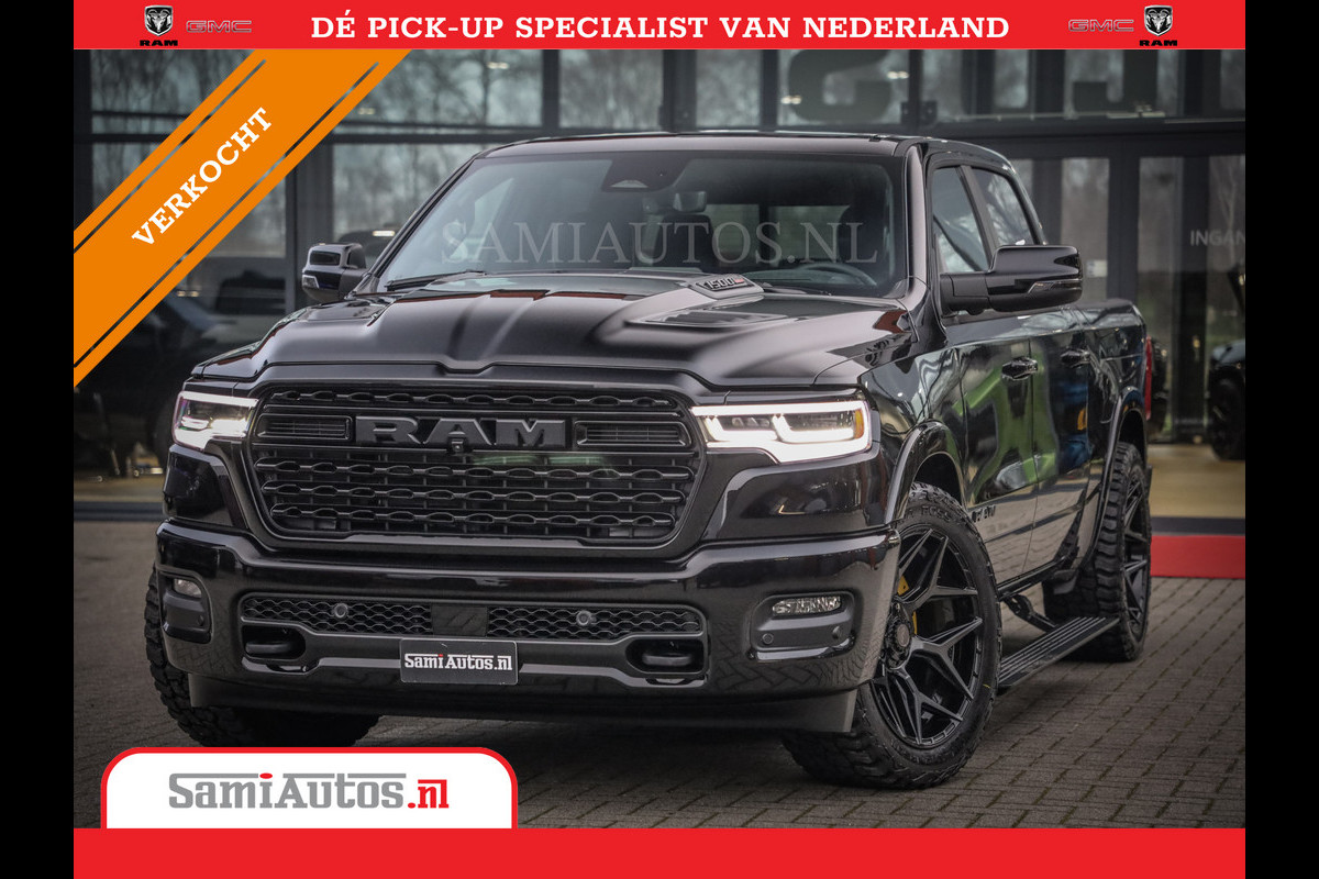 Dodge Ram 1500 Limited Night High Output 540HP 706Nm | Massage + Full Option | De Meest Luxe en Volle Pick-Up in zijn Klasse | Comfortabele Dubbele Cabine met Royale 5 Zitplaatsen | BPM vrij | Nu Leverbaar uit Voorraad | Voorraad Nr 2369 - 5128 Dodge Ram 1500 Limited Night High Output 540HP 706Nm | Massage + Full Option | De Meest Luxe en Volle Pick-Up in zijn Klasse | Comfortabele Dubbele Cabine met Royale 5 Zitplaatsen | BPM vrij | Nu Leverbaar uit Voorraad | Voorraad Nr 2369 - 5128