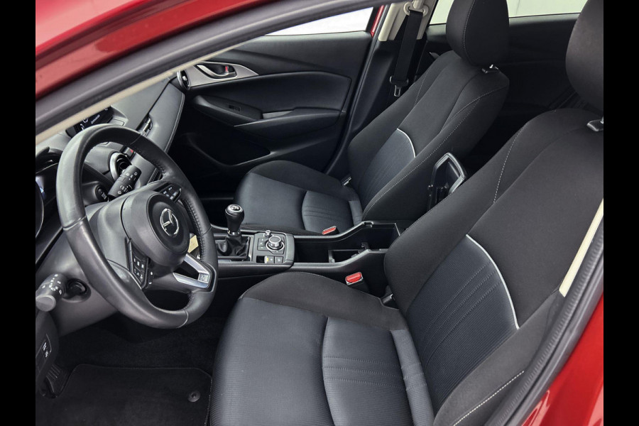 Mazda CX-3 2.0 SkyActiv-G 121 Sportive(NL-auto, Goed OnderH, Navi, Trekhaak, StoelV, Cruise Con, Etc)