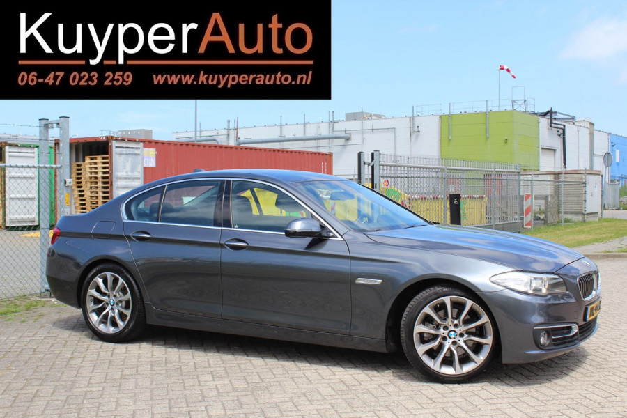 BMW 5 Serie 520i Luxury Edition AUTOMAAT VOL LEDER MULTI MEDIA DEALER ONDERHOUDEN