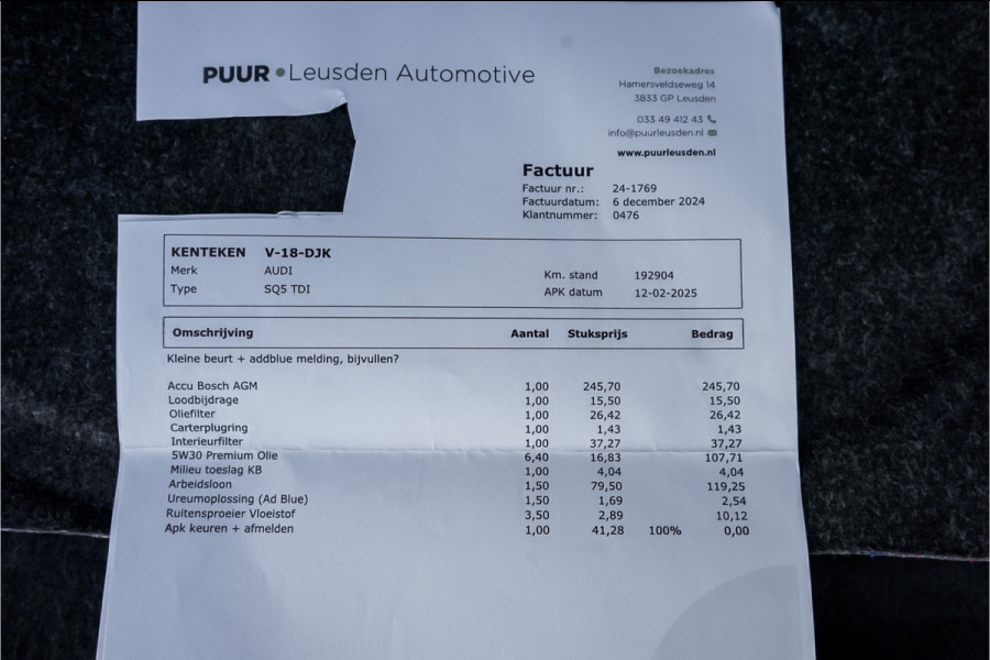 Audi SQ5 TDI Competition 327PK Commercial Pano B&O Leder ACC Trekhaak