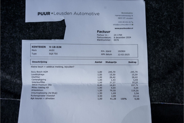Audi SQ5 TDI Competition 327PK Commercial Pano B&O Leder ACC Trekhaak