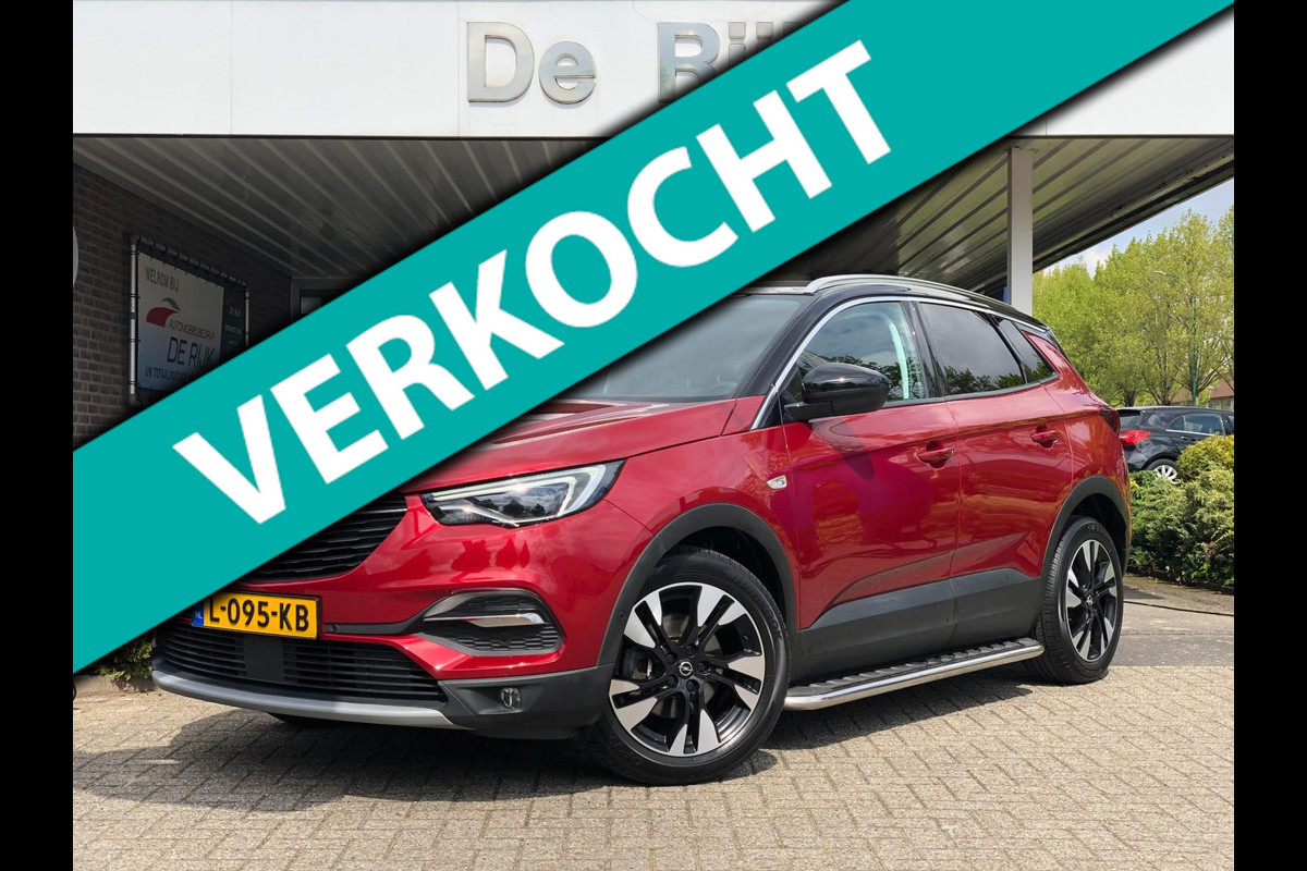 Opel Grandland X 1.2 Turbo Ultimate | Navi, 360 Camera, Stoel+Stuurverw., El. A.klep, Carplay/Android, 18'' LMV |