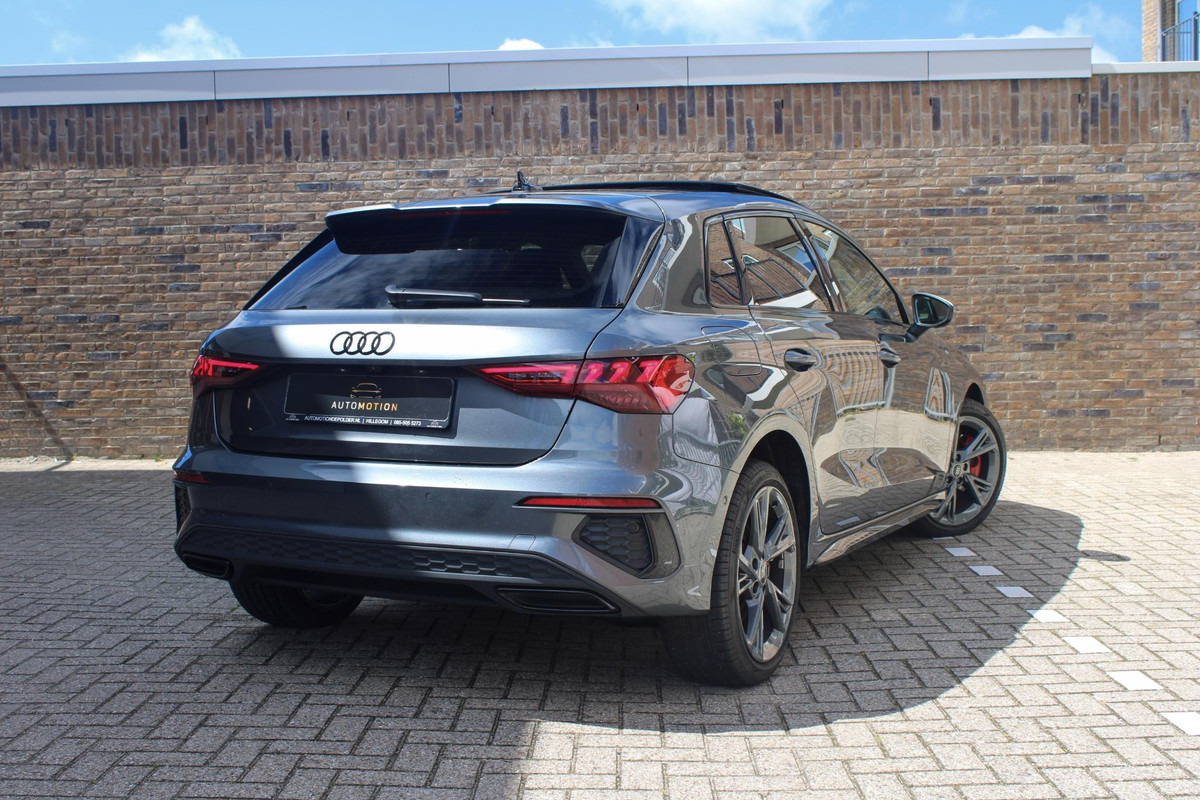 Audi A3 Sportback 45 TFSI e S ed. Comp. PANO | ACC| S-line | Park Ass. | Dode hoek | Stoel VW Audi A3 Sportback 45 TFSI e S ed. Comp. PANO | ACC| S-line | Park Ass. | Dode hoek | Stoel VW