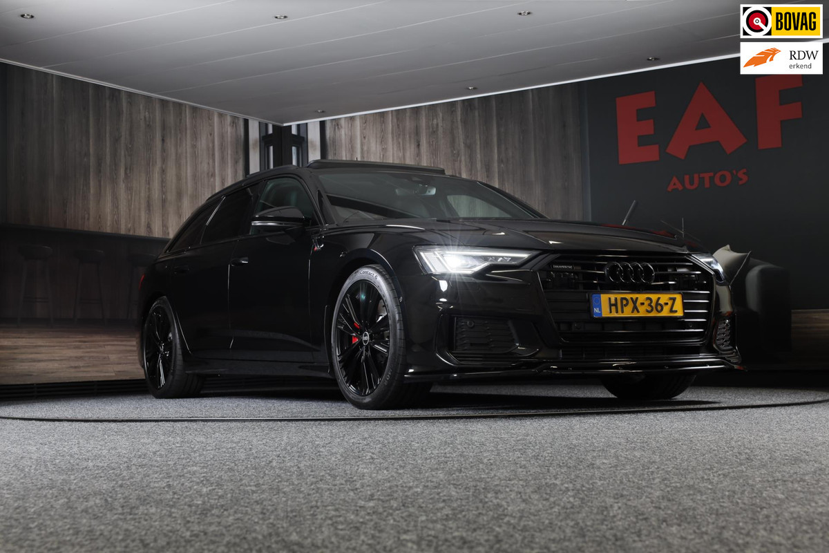 Audi A6 Avant 55 TFSI e Quattro S6 Look / Head Up / Memory / Leder / Elek Stoelen / Acc / F1 / Lane Assist / Open Pano / Pdc / 20 Audi A6 Avant 55 TFSI e Quattro S6 Look / Head Up / Memory / Leder / Elek Stoelen / Acc / F1 / Lane Assist / Open Pano / Pdc / 20