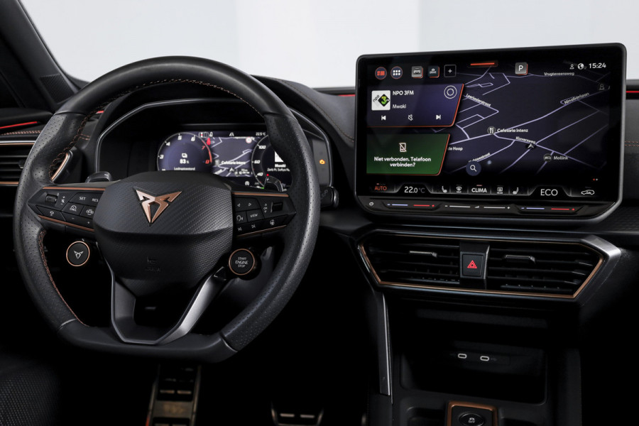 CUPRA Formentor 272 PK e-Hybrid VZ Performance (Nieuw model)  - Automaat | Dig. Cockpit | Adapt. Cruise | Stoel-+Stuurverw. | Elek. stoel met geheugen | PDC | Camera | NAV + App. Connect | ECC | LM 19" Sandstorm Copper |