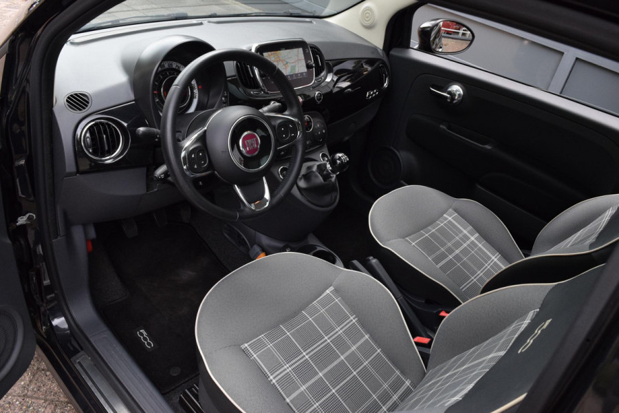 Fiat 500 80pk Lounge|Nav|Clima|Cruise|Pano|PDC