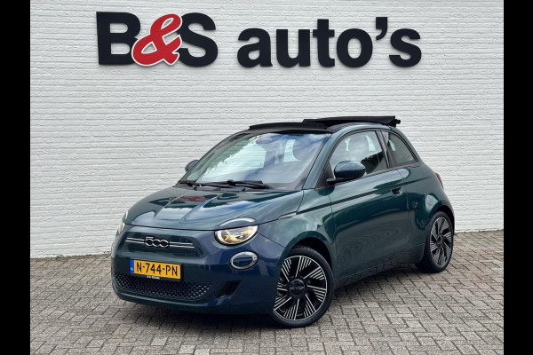 Fiat 500E CABRIO 42 kWh Ocean Green metallic Cruise control Climate control Apple / Android DAB Radio Navigatie