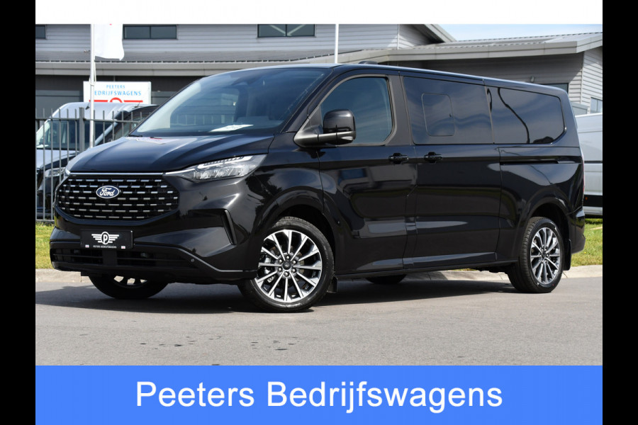 Ford Transit Custom 320 2.0 TDCI L2H1 Tourneo Black Edition Full Options, 360 Camera,  Adpatieve Cruise, Virtual, Carplay, 170PK, Stoel/Stuur Verwarming, Automaat, Uniek!
