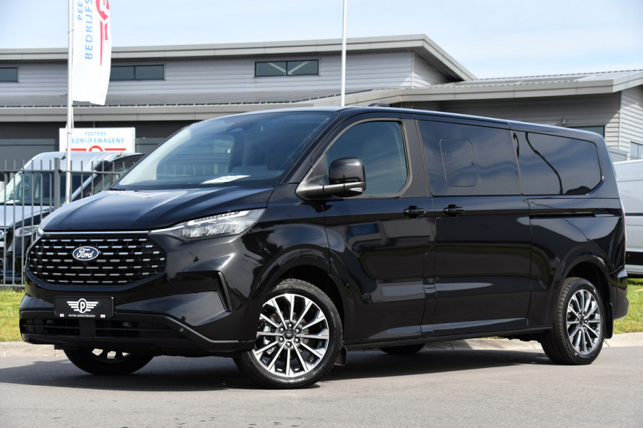 Ford Transit Custom 320 2.0 TDCI L2H1 Tourneo Black Edition Full Options, 360 Camera,  Adpatieve Cruise, Virtual, Carplay, 170PK, Stoel/Stuur Verwarming, Automaat, Uniek!