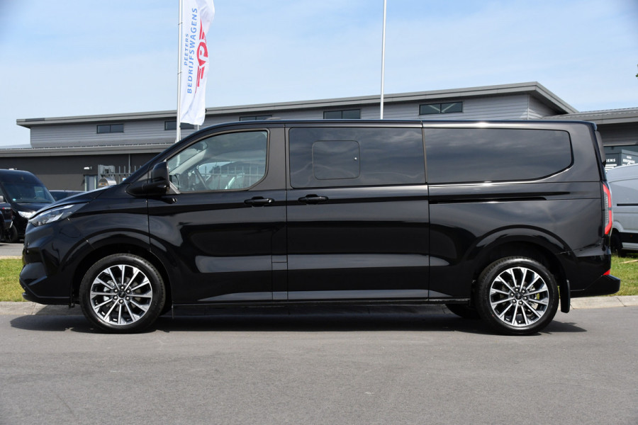 Ford Transit Custom 320 2.0 TDCI L2H1 Tourneo Black Edition Full Options, 360 Camera,  Adpatieve Cruise, Virtual, Carplay, 170PK, Stoel/Stuur Verwarming, Automaat, Uniek!