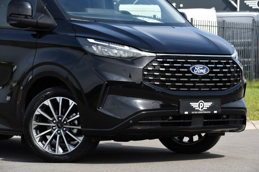 Ford Transit Custom 320 2.0 TDCI L2H1 Tourneo Black Edition Full Options, 360 Camera,  Adpatieve Cruise, Virtual, Carplay, 170PK, Stoel/Stuur Verwarming, Automaat, Uniek!