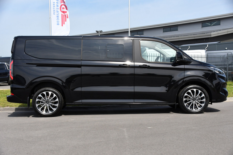 Ford Transit Custom 320 2.0 TDCI L2H1 Tourneo Black Edition Full Options, 360 Camera,  Adpatieve Cruise, Virtual, Carplay, 170PK, Stoel/Stuur Verwarming, Automaat, Uniek!