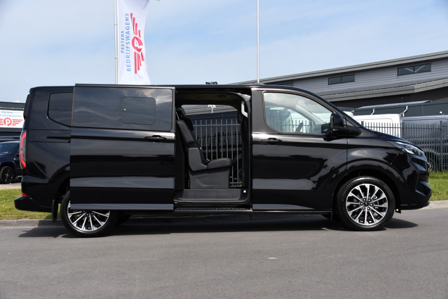 Ford Transit Custom 320 2.0 TDCI L2H1 Tourneo Black Edition Full Options, 360 Camera,  Adpatieve Cruise, Virtual, Carplay, 170PK, Stoel/Stuur Verwarming, Automaat, Uniek!