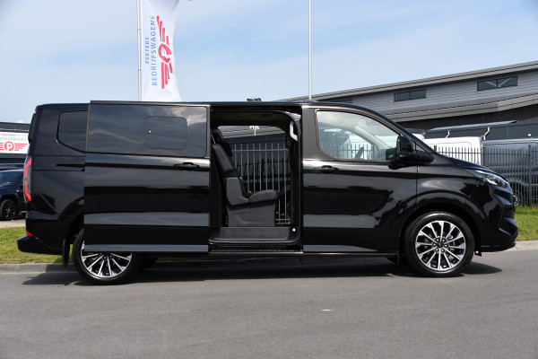 Ford Transit Custom 320 2.0 TDCI L2H1 Tourneo Black Edition Full Options, 360 Camera,  Adpatieve Cruise, Virtual, Carplay, 170PK, Stoel/Stuur Verwarming, Automaat, Uniek!