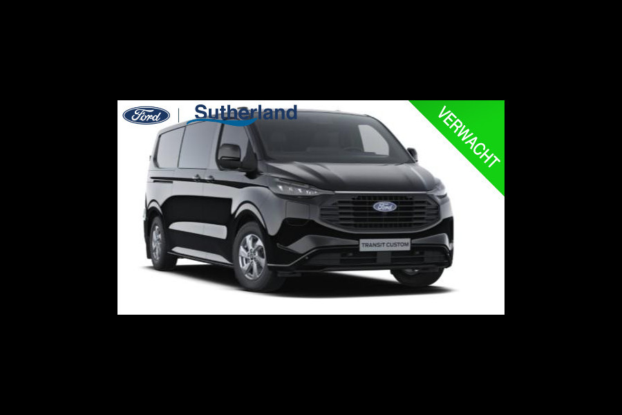 Ford Transit Custom 320 2.5 PHEV L2H1 Limited DC 233pk | Dubbele Cabine | Dubbele zijschuifdeur | 12-weg verstel- en verwarmbare AGR Stoelen | Inklapbare trekhaak | 17 inch lichtmetalen velgen | Driver Assistance Pack Premium  | Verwarmbaar stuurwiel | Bekleding zijwand en achterdeuren (volledig),