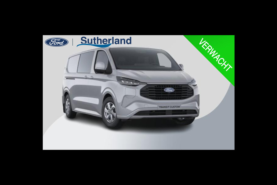 Ford Transit Custom 320 2.5 PHEV L2H1 Limited DC 233pk | Dubbele Cabine | Dubbele zijschuifdeur | 12-weg verstel- en verwarmbare AGR Stoelen | Inklapbare trekhaak | 17 inch lichtmetalen velgen | Driver Assistance Pack Premium  | Verwarmbaar stuurwiel | Bekleding zijwand en achterdeuren (volledig),