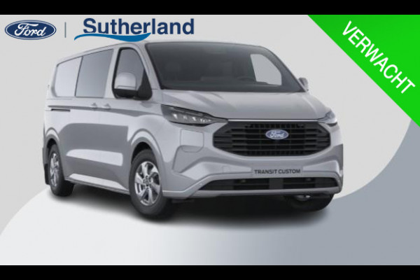 Ford Transit Custom 320 2.5 PHEV L2H1 Limited DC 233pk | Dubbele Cabine | Dubbele zijschuifdeur | 12-weg verstel- en verwarmbare AGR Stoelen | Inklapbare trekhaak | 17 inch lichtmetalen velgen | Driver Assistance Pack Premium  | Verwarmbaar stuurwiel | Bekleding zijwand en achterdeuren (volledig),