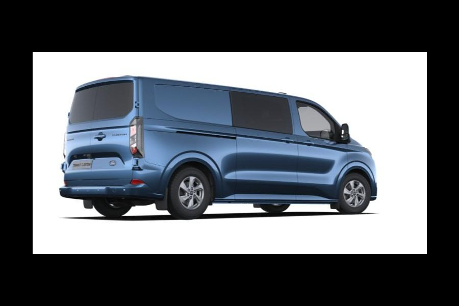 Ford Transit Custom 320 2.5 PHEV L2H1 Limited DC 233pk | Dubbele zijschuifdeur | 12-weg verstel- en verwarmbare AGR Stoelen | Inklapbare trekhaak | 17 inch lichtmetalen velgen | Driver Assistance Pack Premium  | Verwarmbaar stuurwiel | Bekleding zijwand en achterdeuren (volledig),