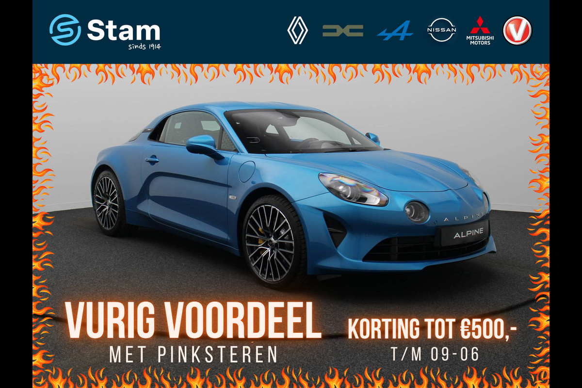 ALPINE A110 GT Alpine Atelier 300pk Turbo #35 van 110 Focal Premium | Stoelverwarming | 18" Velgen Noir Diamantée ALPINE A110 GT Alpine Atelier 300pk Turbo #35 van 110 Focal Premium | Stoelverwarming | 18" Velgen Noir Diamantée