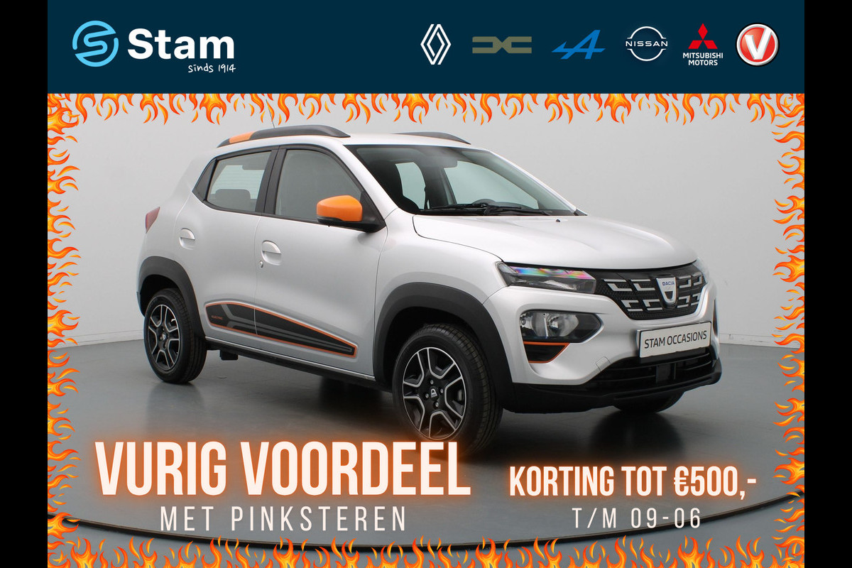 Dacia Spring Comfort Plus (Orange Pack) Airco | Camera | Carplay | Navi | Parksens. achter Dacia Spring Comfort Plus (Orange Pack) Airco | Camera | Carplay | Navi | Parksens. achter