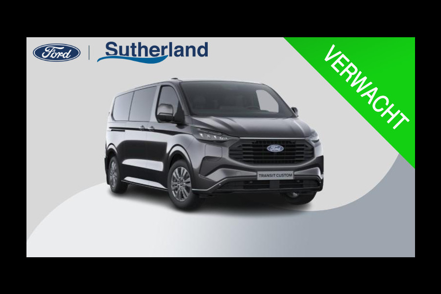 Ford Transit Custom 340 2.5 PHEV L2H1 Limited 233pk | Kombi |  Incl. BTW/BPM | Dubbele zijschuifdeur | Privacy Glass | Inklapbare trekhaak | 17 inch lichtmetalen velgen | Driver Assistance Pack Premium | Verwarmbaar stuurwiel