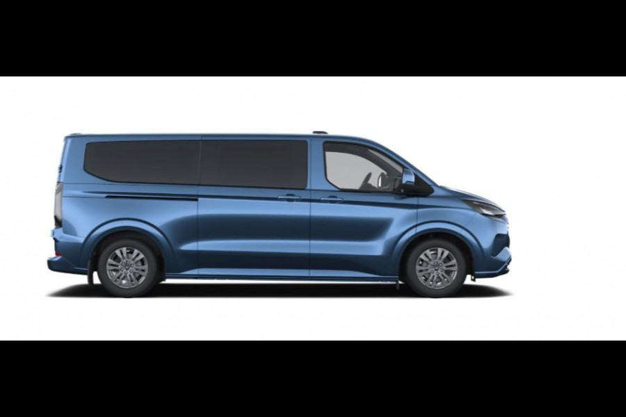 Ford Transit Custom 340 2.5 PHEV L2H1 Limited 233pk | Incl. BTW/BPM | Kombi | Dubbele zijschuifdeur | Privacy Glass | Inklapbare trekhaak | 17 inch lichtmetalen velgen | Driver Assistance Pack Premium | Verwarmbaar stuurwiel